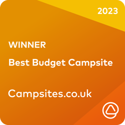Best Budget Campsite winner badge